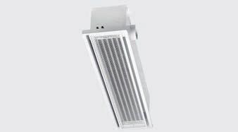 The ventilation unit LG-ZA-M-SB is designed for integration into the parapet of a facade.