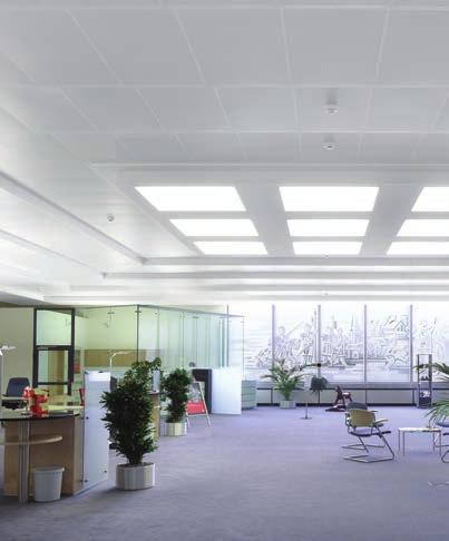 Opticlean OC-Q Contact cooling ceiling system KKS-3/LD, for metal ceilings Thermal comfort coupled with attractive