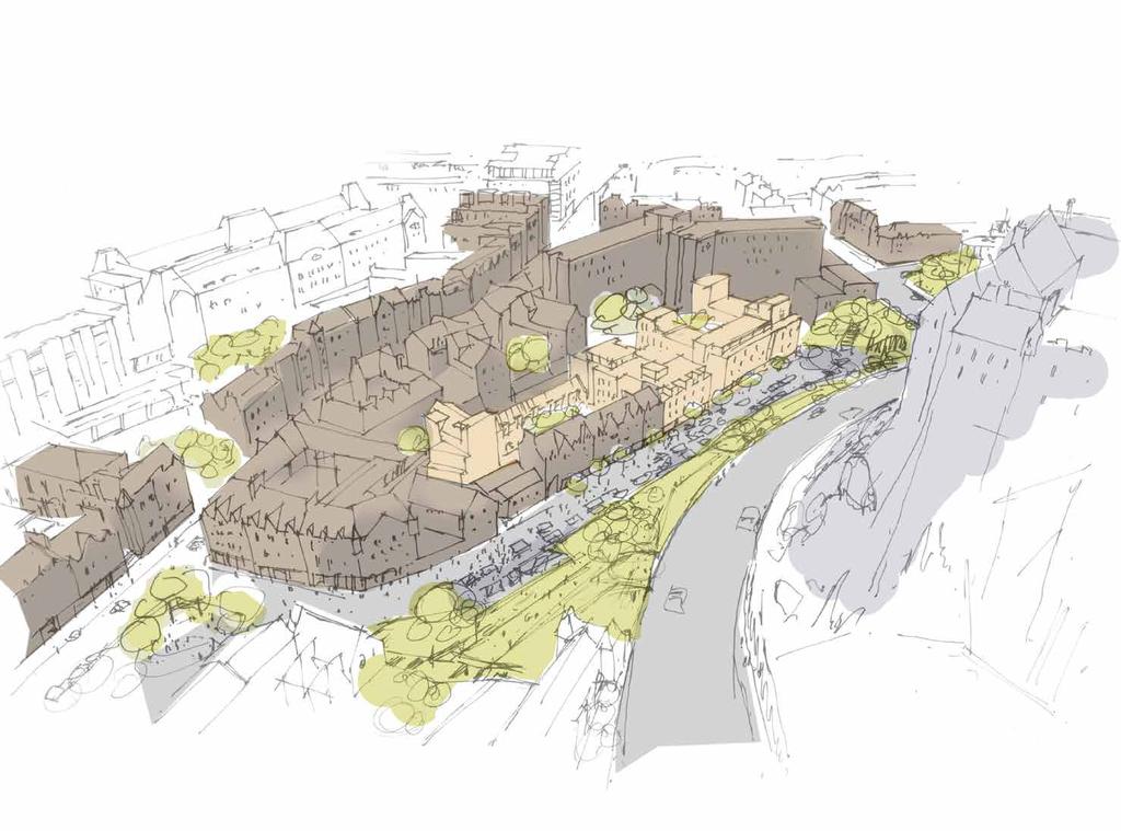 6.1 CONCEPT PROPOSAL The proposed development aims to enhance and regenerate an otherwise forgotten quarter of Edinburgh, providing a vibrant and diverse mix of retail, arts, hotel and student
