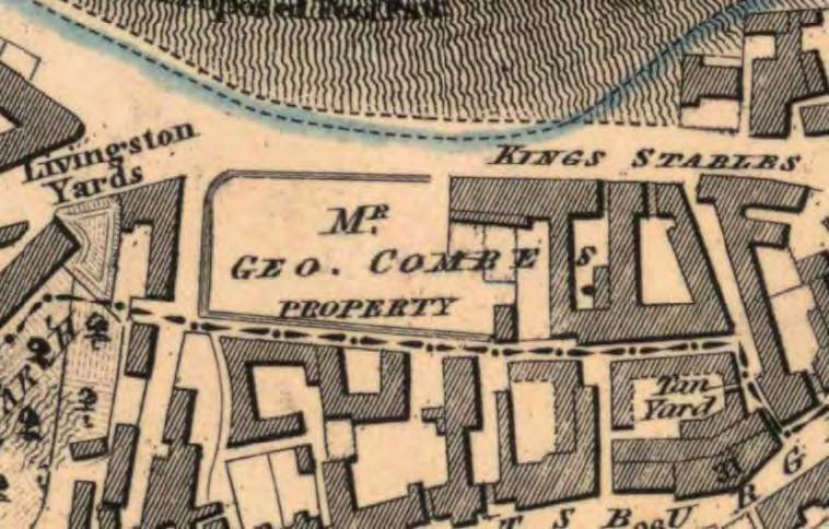 a warehouse at the northern entrance of King s Stables Lane (shown on maps from the 1830s) and now used as a nightclub.