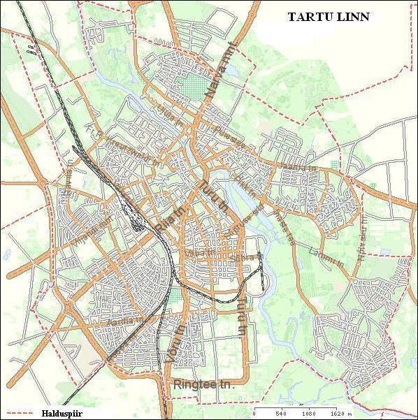 3. Andmed ja metoodika Käesolev töö keskendub Tartu linna ning selle elanike ökoloogilise jalajälje uurimisele. Tartu linna all mõistetakse halduspiiriga (joonis 3) piiritletud ala.