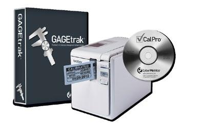 The Calibration Label Kit lets you create bar-coded labels for all of your equipment directly out of GAGEtrak.