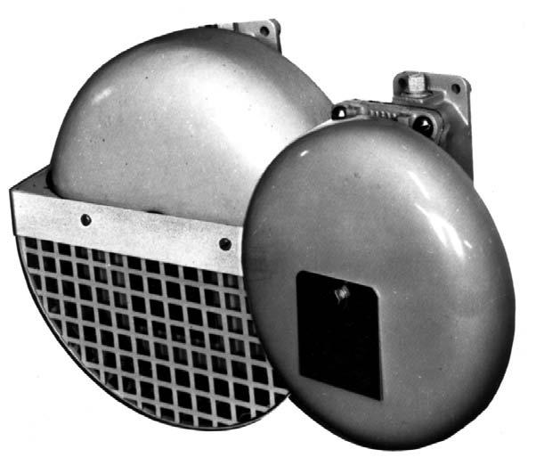 EXPLOSION PROOF BELLS & AC DC BELLS EXPLOSION-PROOF BELLS Rugged, reliable cast construction features hinged cover, cast back box for surface mounting with 1/2" threaded conduit entrances on top and