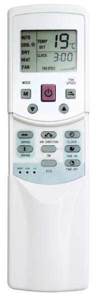 Remote Controller MCAC-UTSM-2008-11 1.2 R05/BGE The below is R05/BGE wireless remote controller, for Four-way cassette type and the Ceiling& floor type.