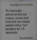 2) How to check ice maker Parts How to check Criterion Ice