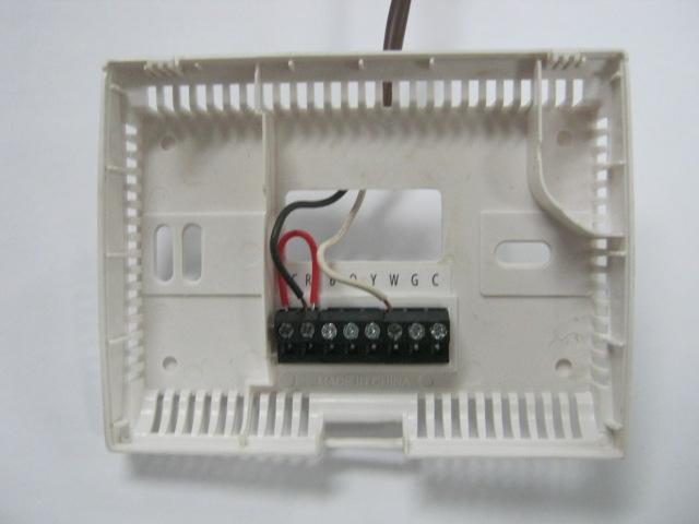 Here is an example of what your thermostat could look like: Connect one wire on RH and the other wire on W. Red wire jumper can be left installed.