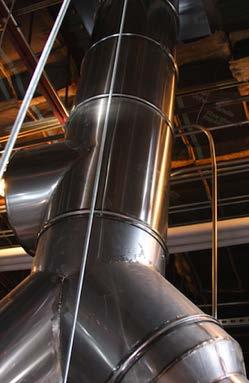 Grease Ducts As part of the exhaust system, the grease duct conveys effluent from the exhaust hood to the outside.