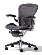 Offices Herman Miller Aeron Desk Chair 5 star caster base Standard height range Standard tilt w/ adjustable lumbar support Full adjustable arms Non-upholstered arm pads in Smoke Base: Shell: Uph: