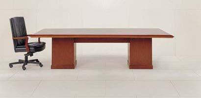 HBF Courant CR07F Wood table with legs, pencil drawer 75.