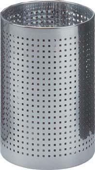 x 46 H Color: Aluminum Peter Pepper Steel wastebasket w/