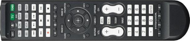 Press and release the button on the Kaleidescape Remote for the function you want to program.