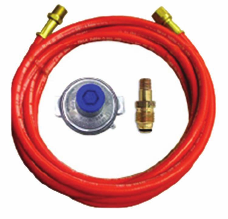 Capacity: 125,000 BTU/hr at 25 P.S.I. inlet pressure. Not for use with torches or high pressure equipment. Condensation Kit (Part No.