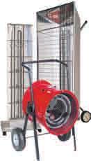 Typical applications include: Heating industrial work areas Machinery freeze protection Heating