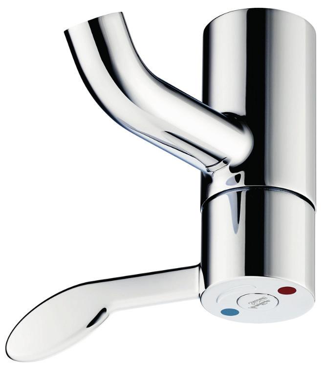 Lever operated sequential thermostatic monobloc basin mixers taps INSTALLATION