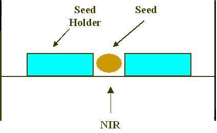 Identifying deteriorated seeds by NIR Schematic diagram for measuring NIR