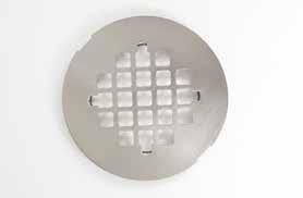 SHOWER STRAINERS Round Snap-in Shower Strainer 4.25 Prongs measure 3 tip to tip.