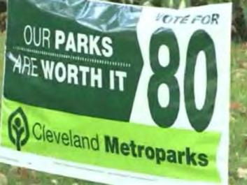 Cleveland Metroparks Levy Support In the November 2013 levy, voters were asked to approve a 10 year renewal of 1.