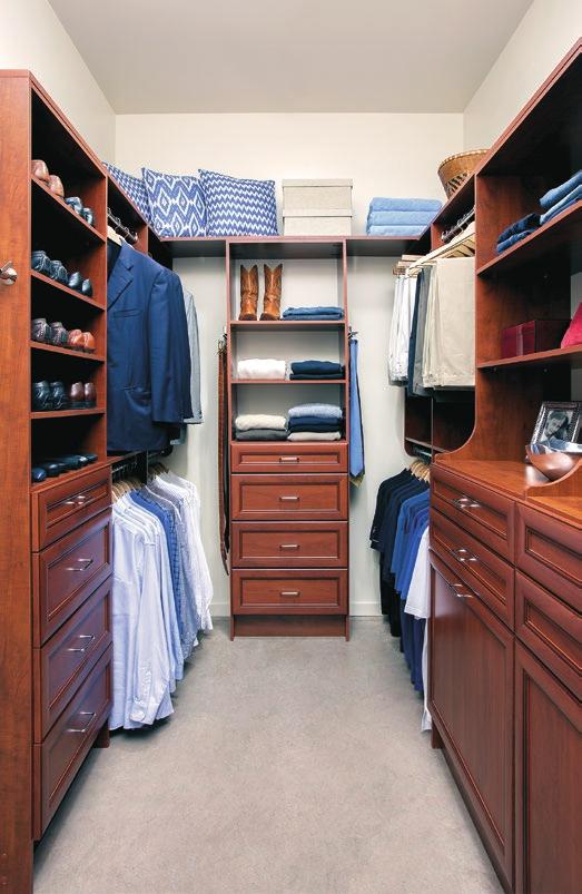 CLOSET SOLUTIONS CREATIVE SPACE SOLUTIONS Walk-In closets come in all shapes and sizes.
