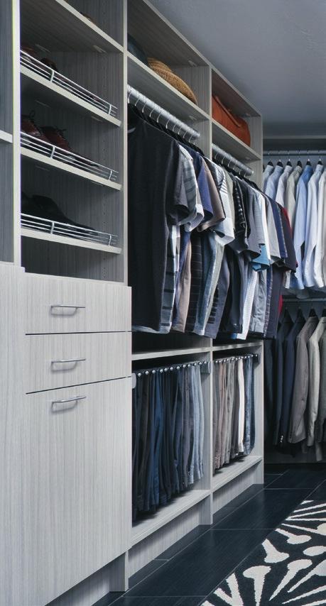 CLOSET SOLUTIONS European style and function has made its way across the pond.