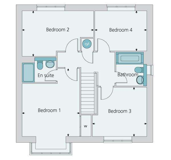 49 10' 6" x 8' 2" Note: This floorplan has been produced for illustrative purposes only. Room sizes shown are between arrow points as indicated on plan.