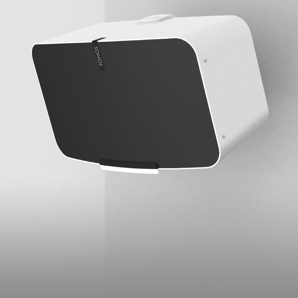 BETTER SUPPORT MEANS BETTER SOUND: FLEXSON HELPS YOU GET THE MOST FROM SONOS SPEAKERS FLEXSON WALL MOUNT FOR SONOS PLAY:5 (2ND GEN) Bespoke wall mount bracket for the SONOS