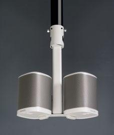 Holds a single SONOS PLAY:3 speaker 30cm below ceiling Speaker can be inverted for access to controls, Tilt 20 down,