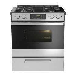 Freestanding $6,900 Viking Magnetic Induction Top Gas Convection Oven 36 Freestanding