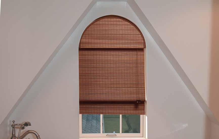 Arch Top Shades Ribcord Light Walnut Arch Top Shades & Stationary Arches A template is required for all Arch Top Shades and Stationary Arches. Stationary Arches do not raise or lower.