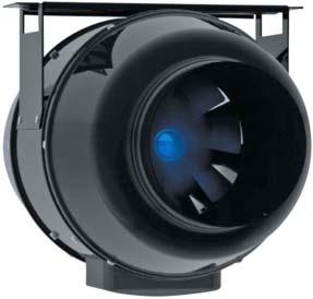 TURBO TUBE SILENT M fans provide ultra quiet operation & excellent airflow even in high pressure systems.