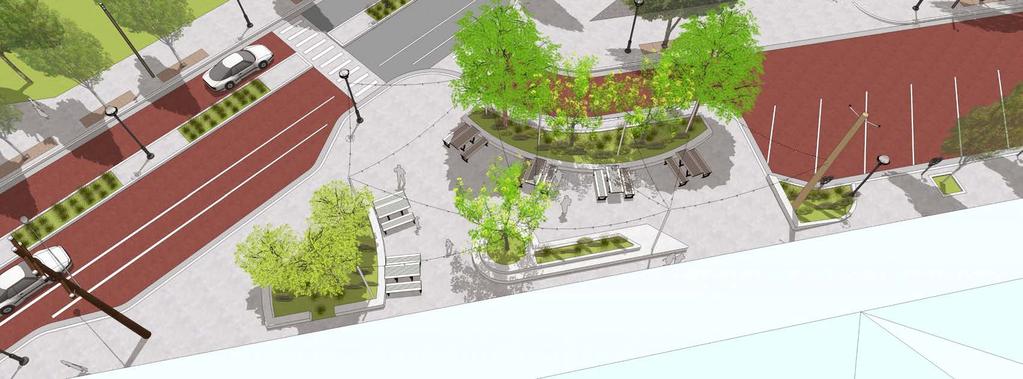 Plaza Design: Farmer s Market Plaza Overview 24 Desire to balance creation of an interior space with an engagement /