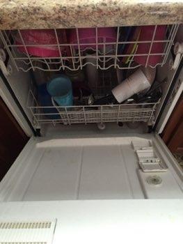 Dishwasher Dishwasher was turned on and ran through short cycle,