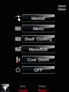 B) Cook Time - Press the time text and enter the desired cook time on the keypad provided. Press SAVE & EXIT to return to this screen.