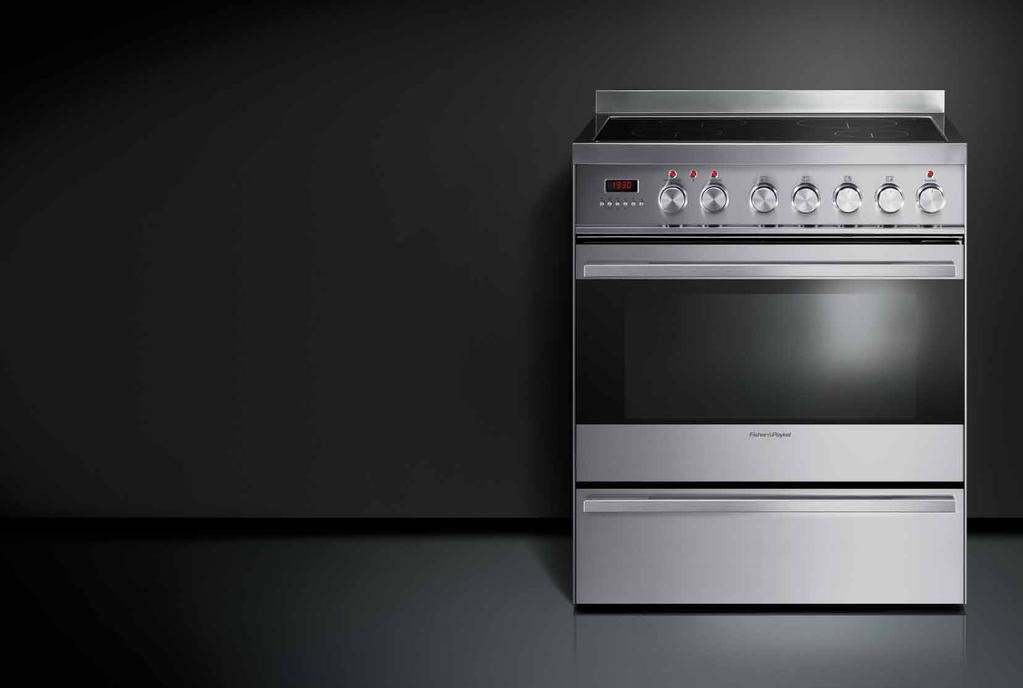 30" Range Induction Combining the best of both words, the Fisher & Payke 30" Induction Range gives you the benefits of an easy to cean, four zone induction cooktop with the fexibiity of a arge oven.