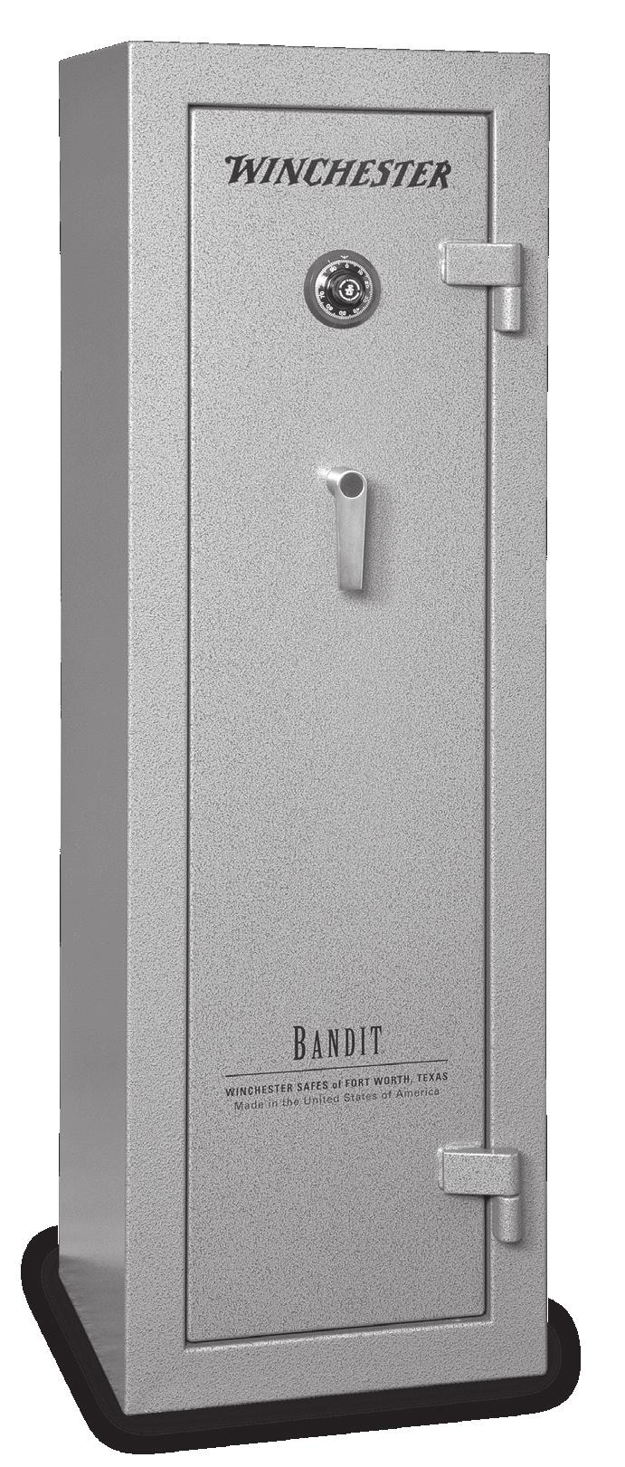 Congratulations on your purchase of a new Bandit Series personal security safe built in Fort Worth, Texas by Winchester Safes.