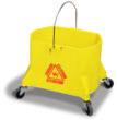 Mop Buckets 26 QT. SPLASH GUARD MOP BUCKET Includes plated steel bail, 3" non-marking grey casters, embossed graduations and universal caution logo. Fits Continental SW2, SW7 and SW12 wringers.