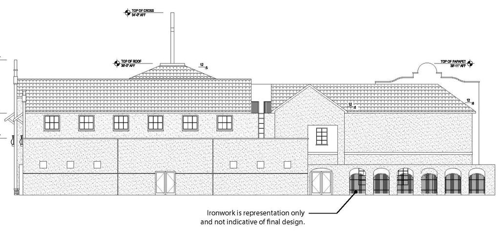 Elevations Western Elevation Showing Public Entry Along S.