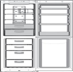 Description of the appliance Overall view The instructions contained in this manual are applicable to different model refrigerators. The diagrams may not directly represent the appliance purchased.