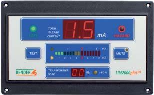 Line Isolation Monitor LIM2000plus for Single and Three Phase Systems LIM2000plus Device features No interference with electrical equipment Special phase-locking circuitry for ultimate stability and