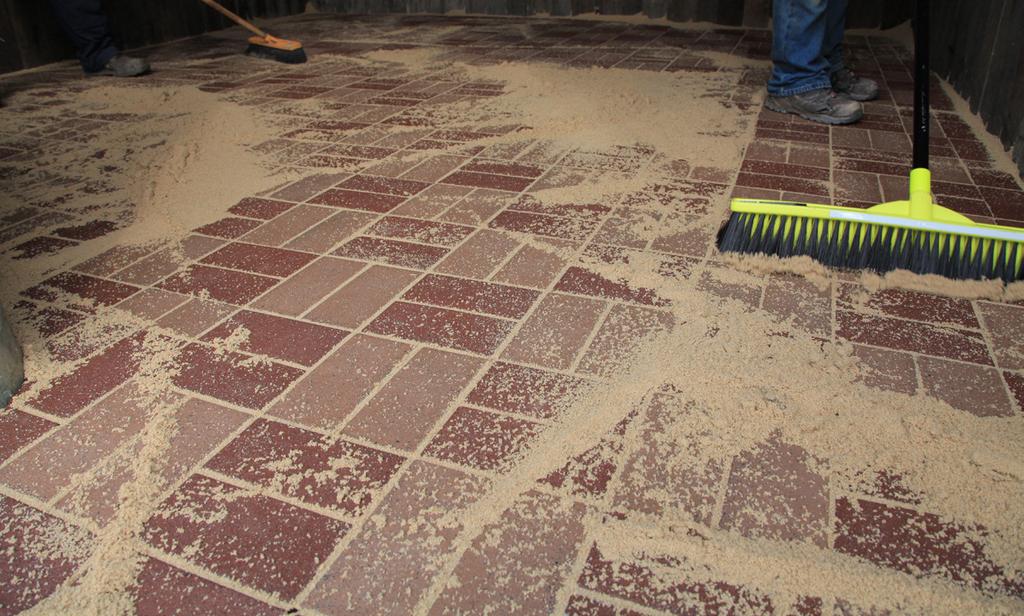 Continue laying pavers until all full pavers (i.e. not cut or trimmed) are installed.