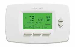 AWARE MultiPRO 7000 Multispeed and Multipurpose Thermostat Large, easy-to-read display Screen size is more than double competitive thermostats in this class, allowing for more information to be