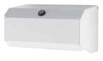 Note: Also available as a 1 Litre Foam Soap Dispenser (Ref: 50258SS) Sturdy durable 10 white powder coated paper towel dispenser. Suitable for a wide range of locations. Built in serrated edge.