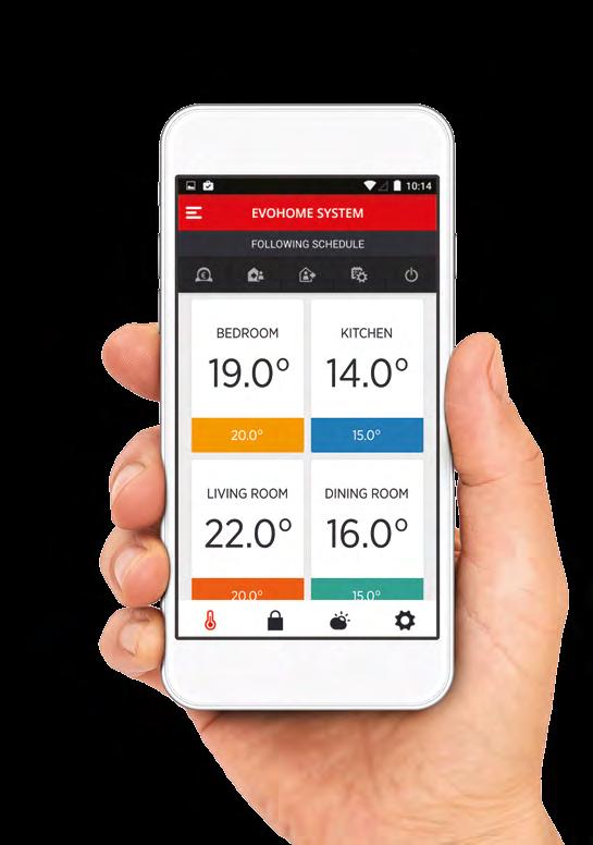 6 Honeywell Home Honeywell Home 7 Create the perfect comfort zone EVOHOME WI-FI. evohome Wi-Fi lets you simply and effectively control your home temperature room by room.