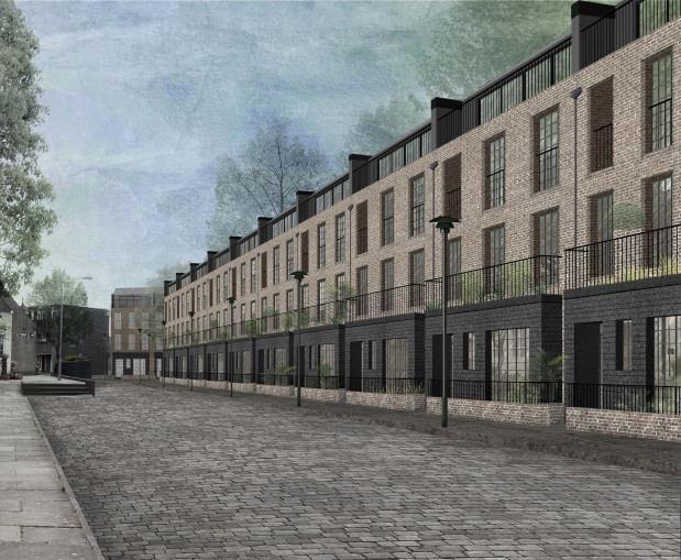 (order randomised in Pop-up Poll) Create Streets CGI of Georgian-inspired terrace Pastiche of