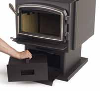 Airmate The convector airmate scoops super heated air from the back and top of the stove and directs it to the living area in front.