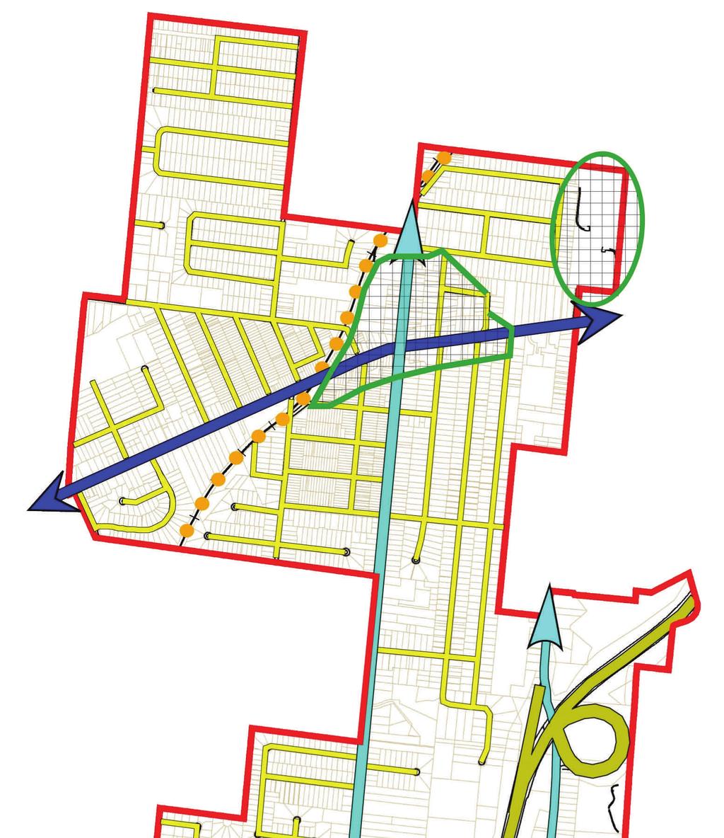 Transportation Master Plan Local Streets Major Arterial Pedestrian Traffic Destination Zones Local Streets Proposed