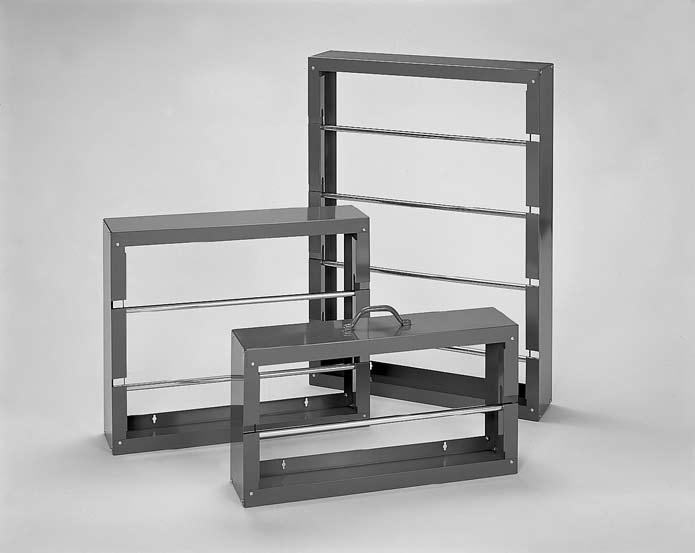 Racks Threaded Rod Rack Separates and protects threaded rods. Eighteen 2-116 diameter openings accommodate different sizes.