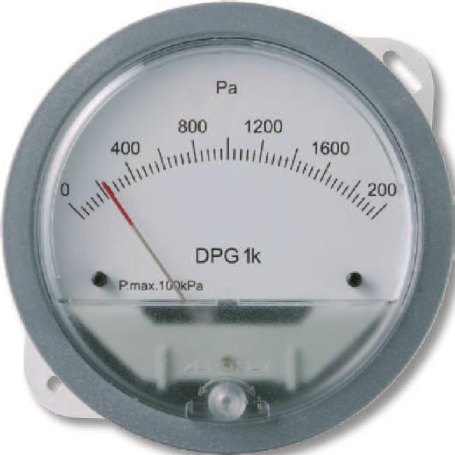 » DPG / DPG PS Differential Pressure Gauge Differential pressure gauges for monitoring the differential pressure of air and other nonflammable and non-aggressive gases.