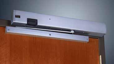 It also eases the way for carts, gurneys or other bulky objects that are difficult to navigate through an opening equipped with a standard door closer.