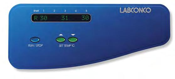 Parameters that may be monitored include shelf set point temperature, actual temperature of each shelf, run time and operating status. RS-232 Cable is required (not included). See page 56.