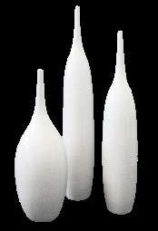 Icicle Vases Clear Lrg,